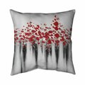 Fondo 20 x 20 in. Little Peas Red-Double Sided Print Indoor Pillow FO2798582